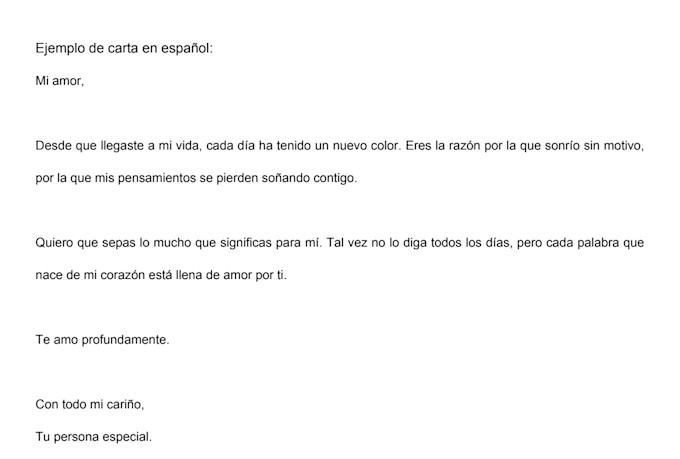 write a romantic love letter or sweet message in spanish and english