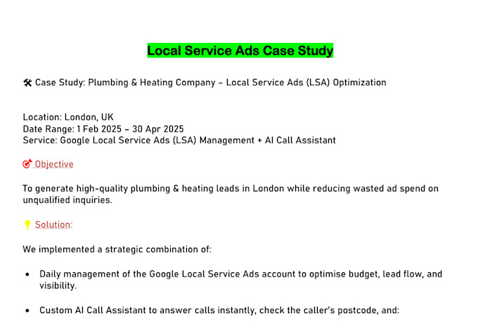 manage your local service ads with an ai call assistant