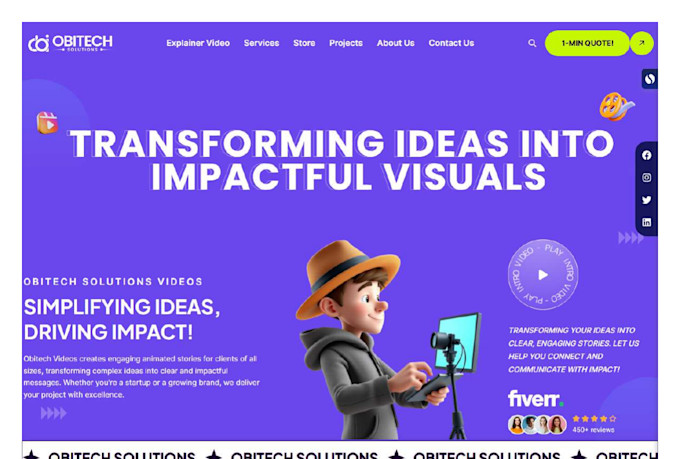 develop a stunning business website fast and affordable