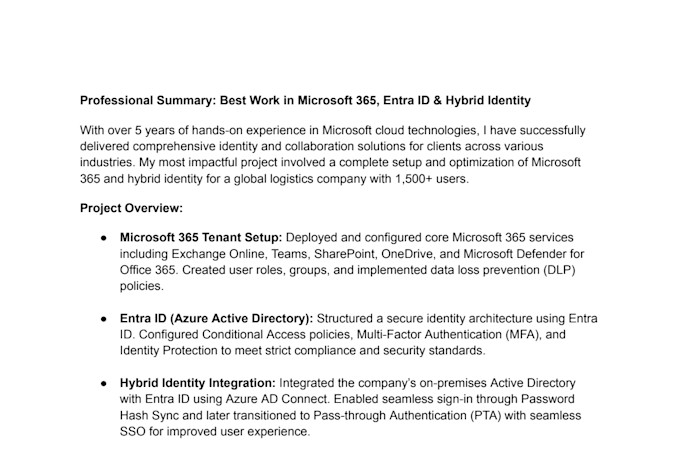 setup  microsoft 365, entra id, hybrid identity environments