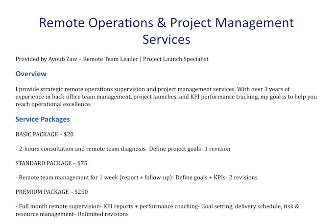 manage your team like a professional operations supervisor