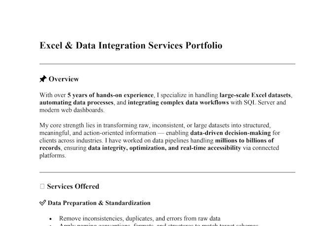 automate excel tasks, build dashboards, and clean your data