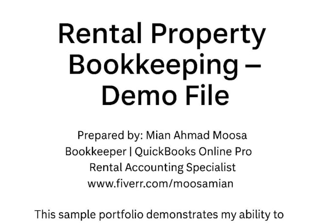 do rental property bookkeeping in quickbooks online or xero
