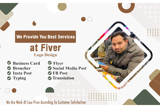 flyer broucher business card typing logo