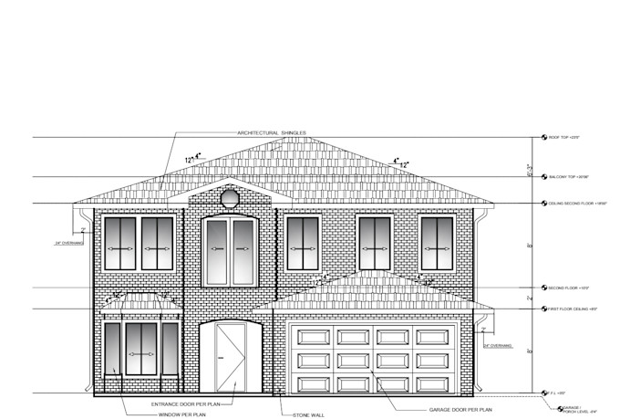 draw your architectural floor plan in auto cad 2d