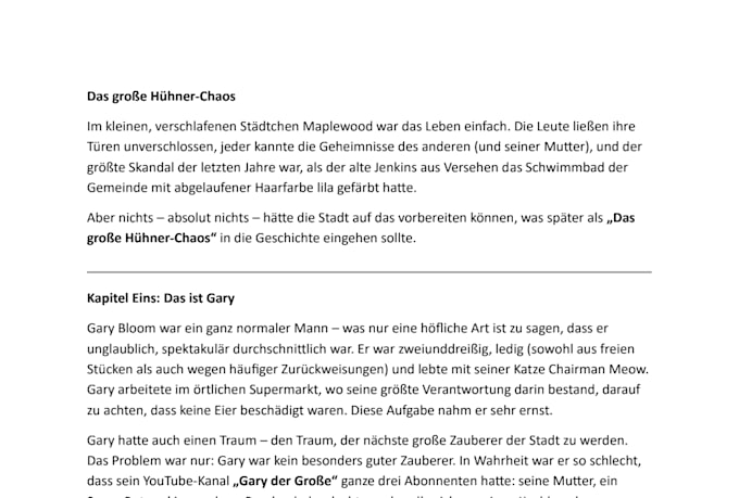 manually translate english to german