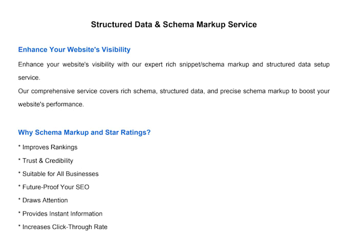 setup structured data, rich snippet or schema markup for your website