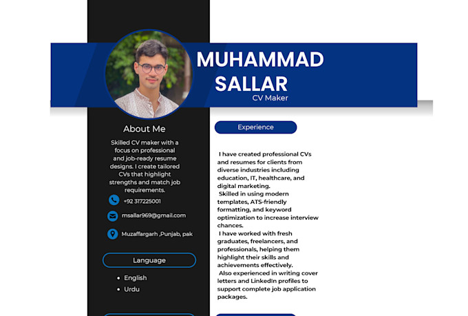 Be your ats resume and professional - Cv%20pdf%2001 F8veg3 