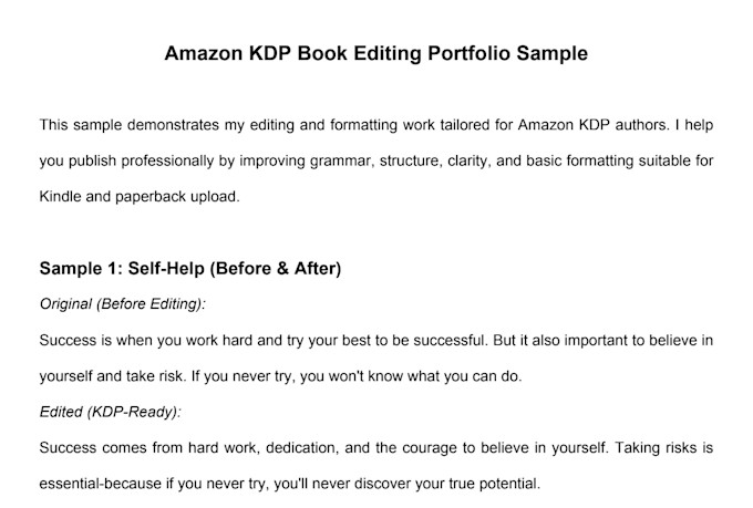 line copy edit format and proofread your book for amazon kdp publishing