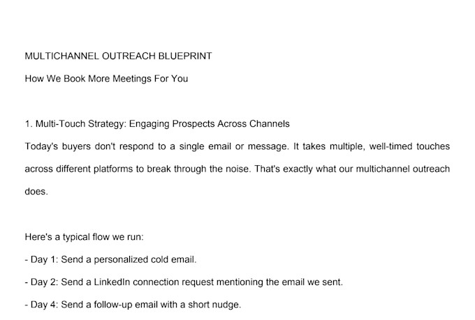 multichannel outreach, linkedin and email, to generate leads