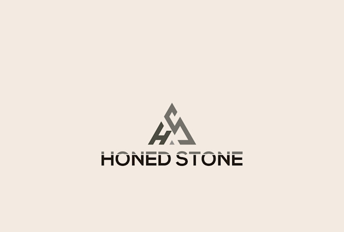 hs or stone  modern logo