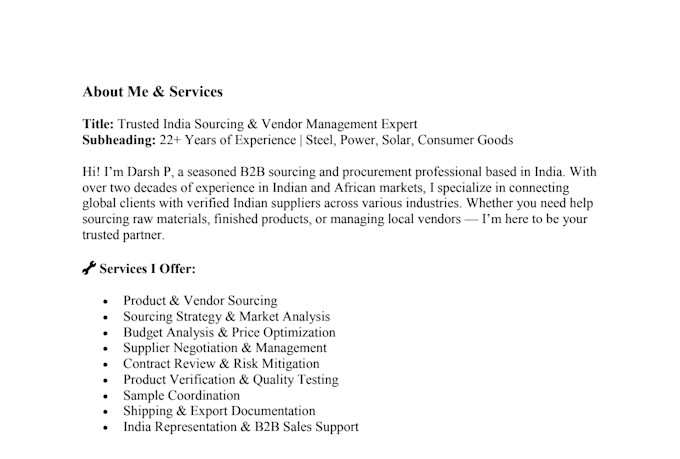 handle indian supplier research, negotiation, and quality checks
