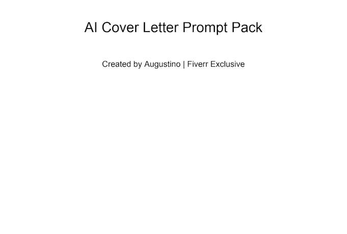 create a custom ai cover letter with powerful prompts and templates