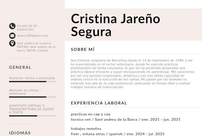 realizo transcripciones de audio a texto, traduzco subtítulos documentos