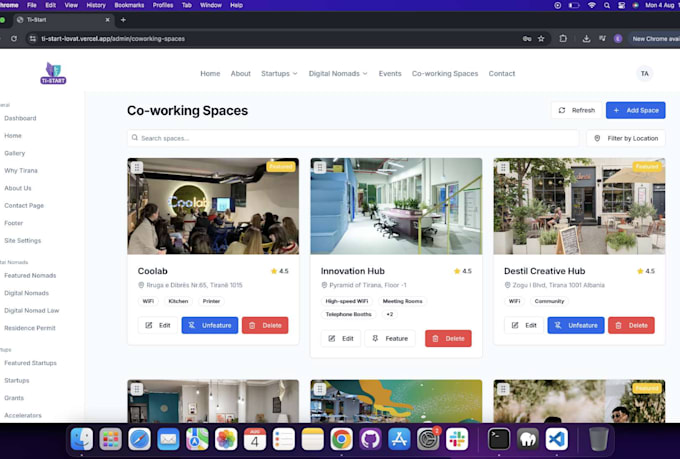 build custom web apps using javascript and reactjs