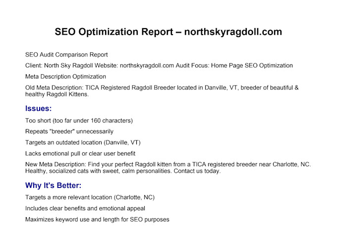 fix your on page SEO issues