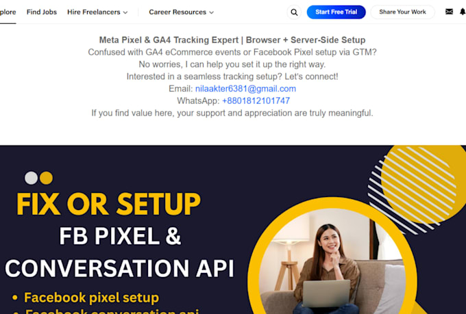 fix meta pixel setup, fb conversion API, ga4 server side tracking with GTM