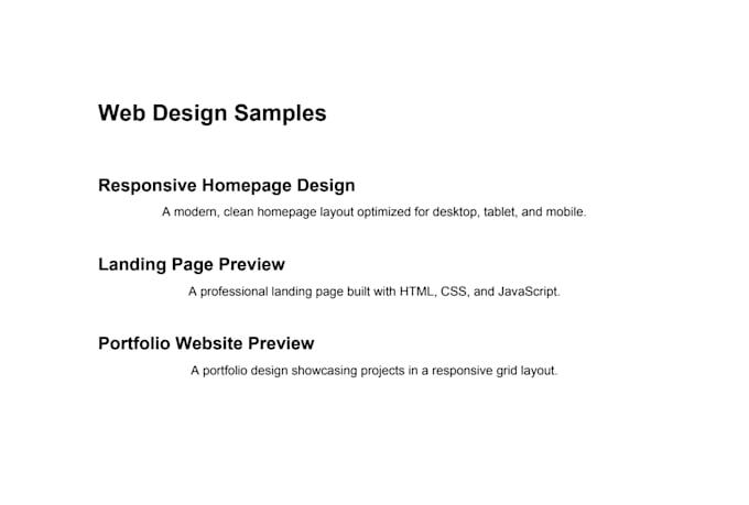 create a responsive website using HTML, CSS, and javascript