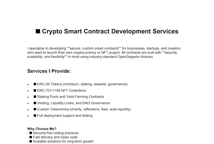 build secure erc20 smart contracts with staking and dao governance