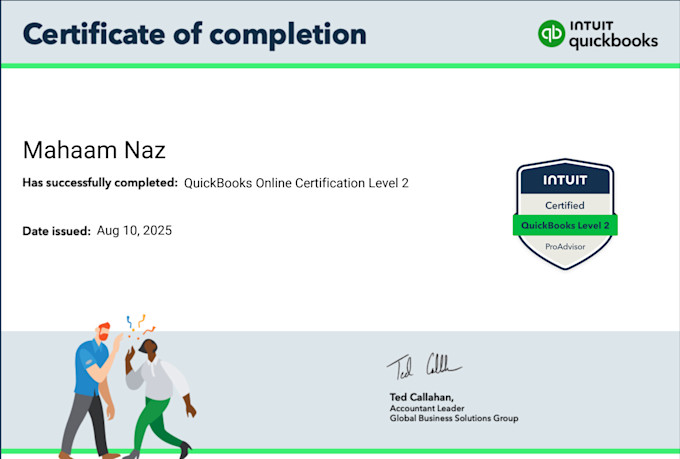 do accounting, bookkeeping and cleanup in quickbooks online