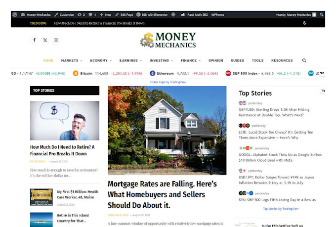create an autopilot cryptocurrency news website, crypto blog