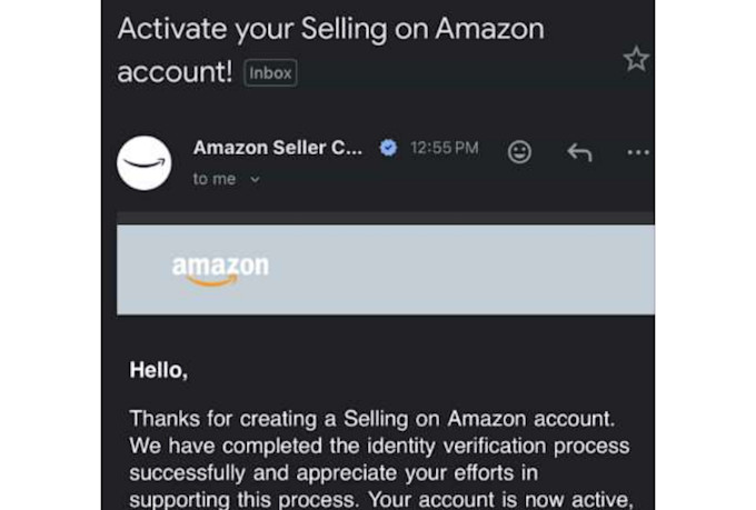 create and verify your marketplace account to start selling