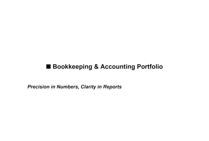 prepare financial reports and bookkeeping