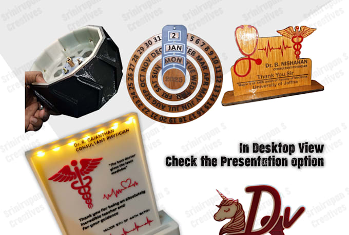 design and create 3d printing models or laser cutting files