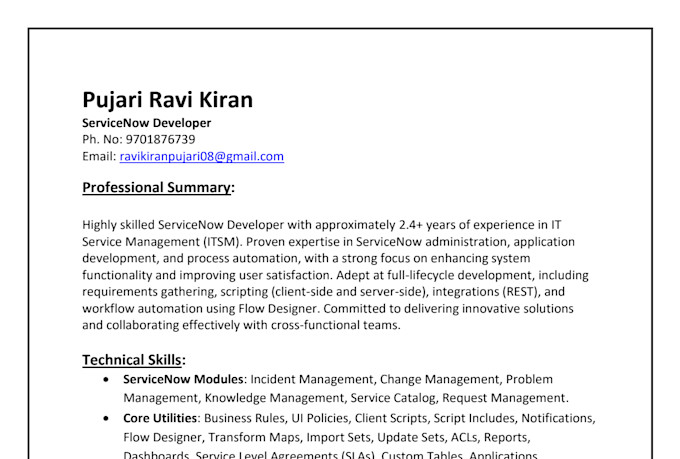 be your servicenow developer for itsm and omt solutions