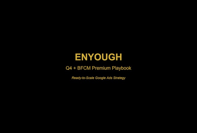 do q4 planning in 2 hours your complete ads blueprint