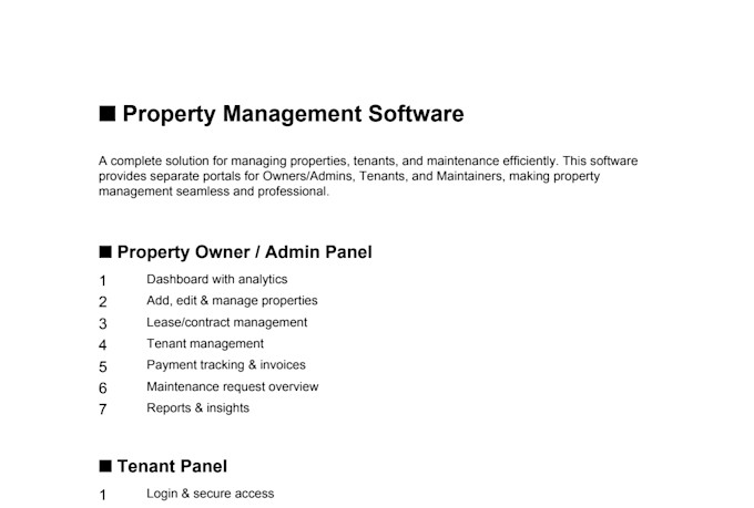 provide custom building and property management software