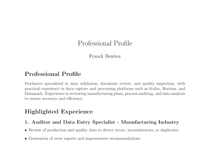validate and review large data sets, invoices or technical documents
