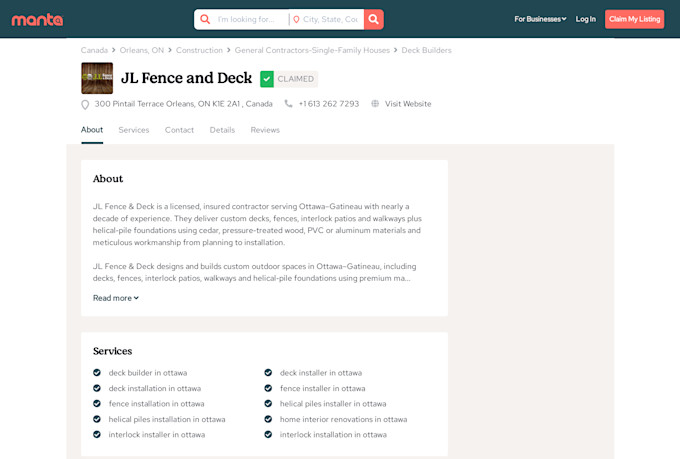 create best canada local citations