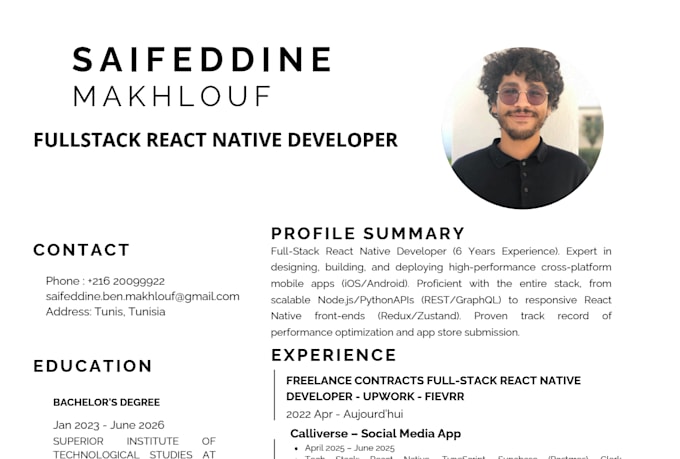 develop cross platform react native app