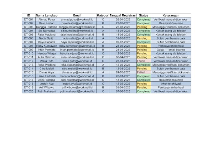 do fast and accurate excel data entry, data cleaning, and formatting