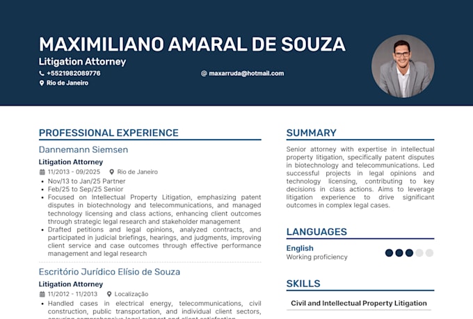 litigate civil law and intellectual property cases