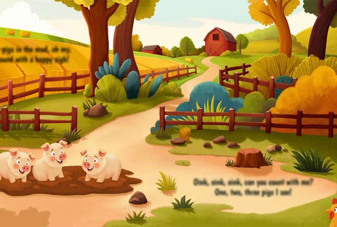 design children story book illustration