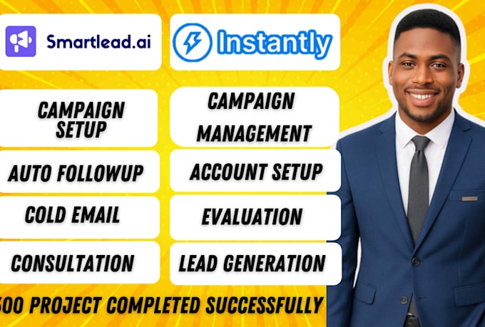 do management on  instantly ai and smartlead cold outreach