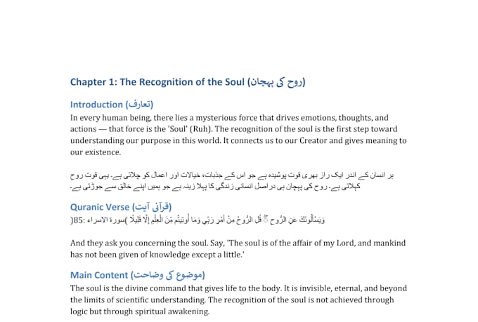 write urdu and english motivational ebook