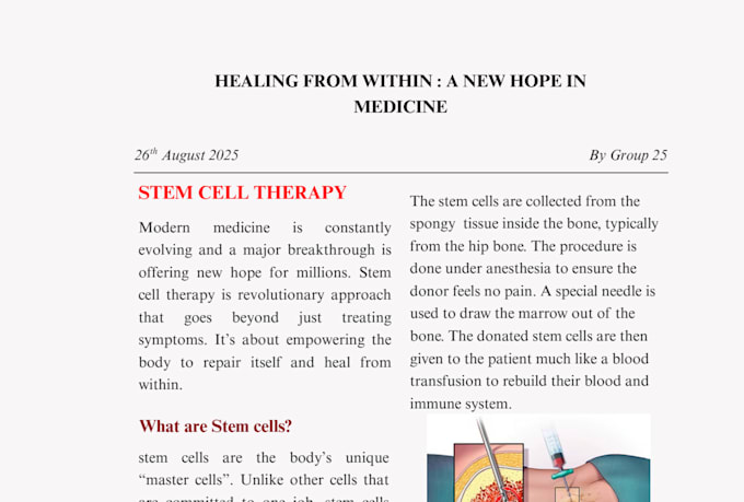 design eye catching posters and newspaper articles