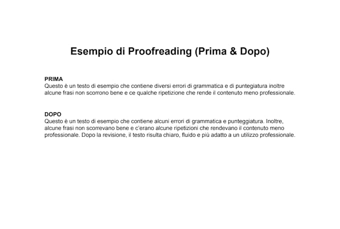 write and proofread professional italian texts