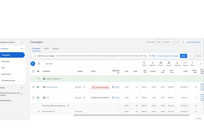 setup and manage your google ads account for lead generation