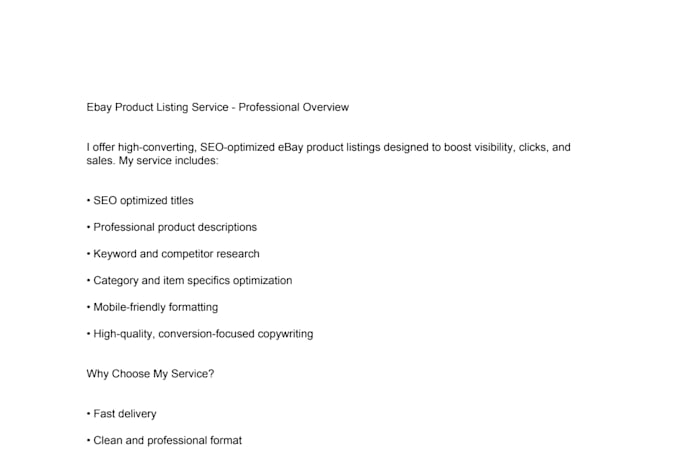 do ebay listing, ebay product listing, ebay SEO, ebay listar