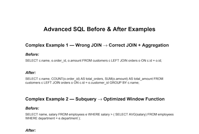 write sql queries for analysis, reporting, and data insights