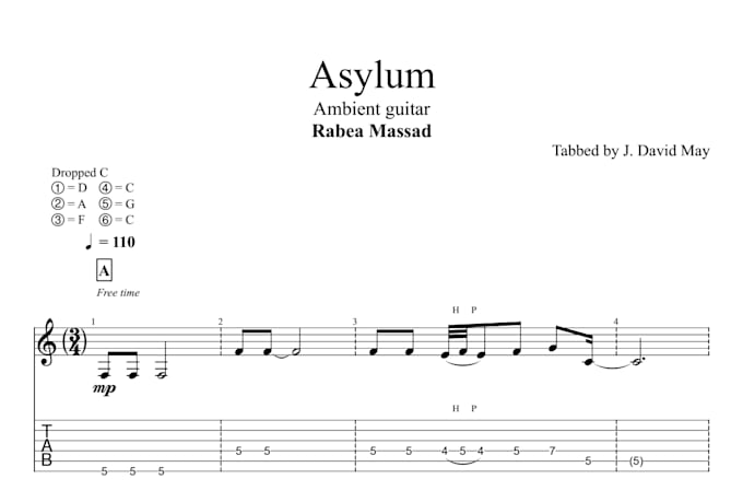 create playable guitar and bass tabs for any song