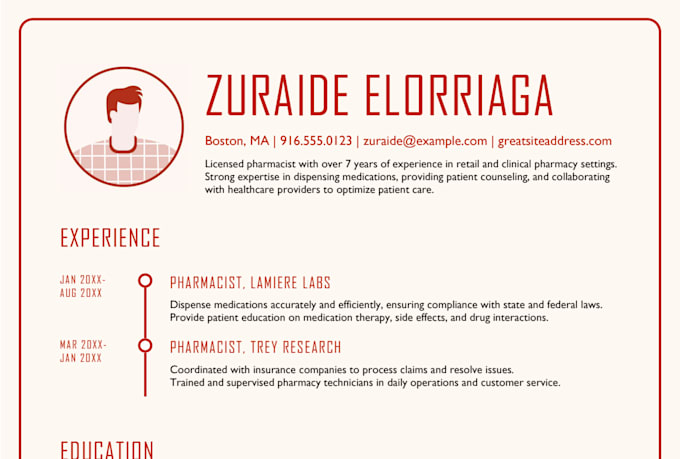 write a professional ats optimized resume and job winning CV