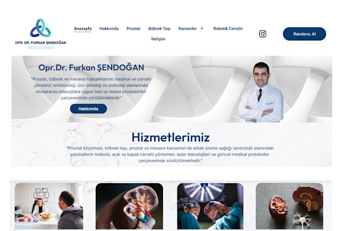 create a professional, clean and high quality website