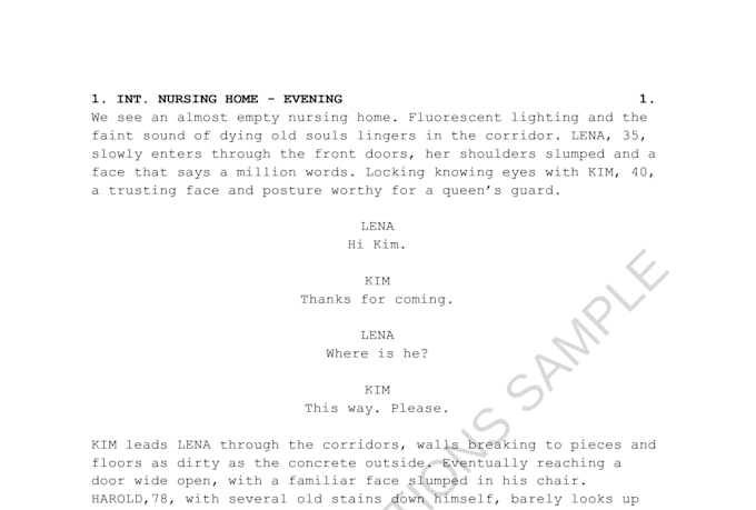Write an engaging short script or dialogue scene for actors by ...