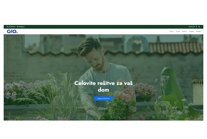 build a modern and responsive website using HTML, CSS, js