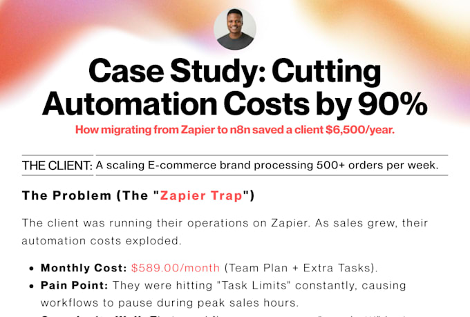 fix or migrate your zapier, make com, API automation workflows to n8n automation